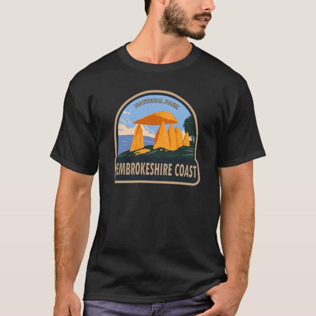 Camiseta Parque nacional de la costa de Pembrokeshire Pentr (Anverso)