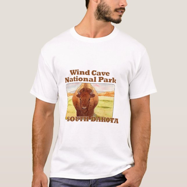 Camiseta Parque nacional de la Cueva del Viento, Dakota del (Anverso)