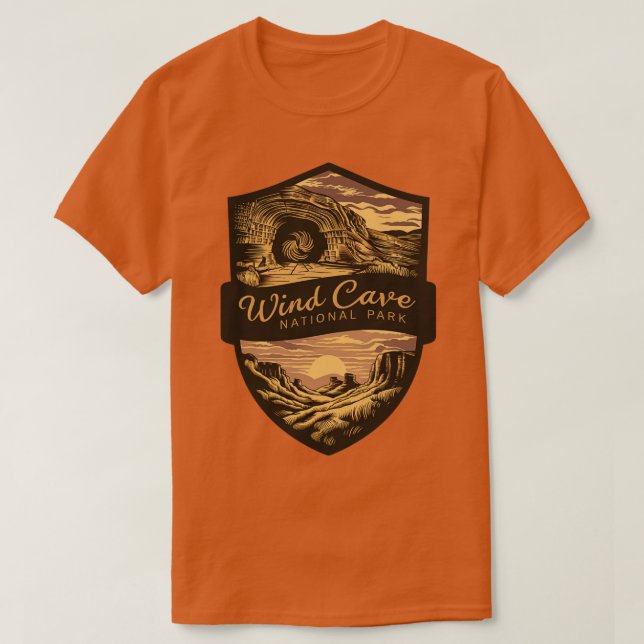 Camiseta Parque nacional de la Cueva del Viento de Estados  (Diseño del anverso)