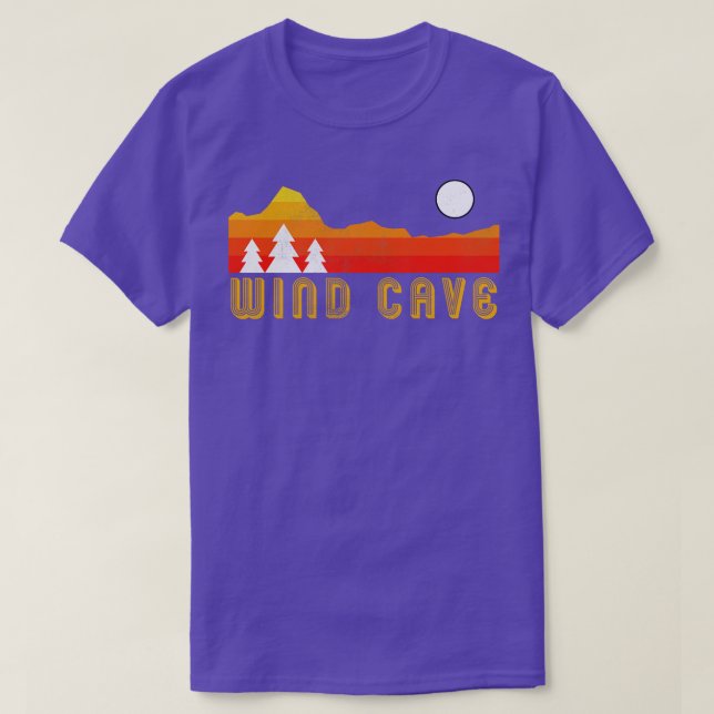 Camiseta parque nacional de la cueva del viento retro vinta (Diseño del anverso)