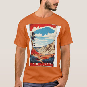 Camiseta Parque nacional de la Cueva del Viento South Dakot
