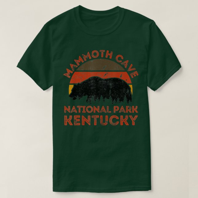 Camiseta Parque nacional de la Cueva Mammoth Kentucky Bear  (Diseño del anverso)