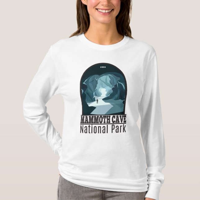Camiseta Parque nacional de la Cueva Mammoth Kentucky Vinta (Anverso)