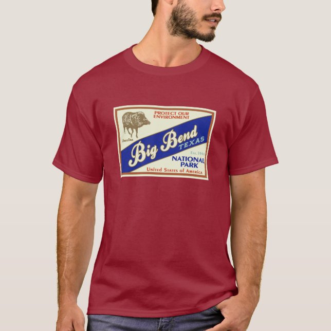 Camiseta Parque nacional de la curva grande (Javelina) (Anverso)
