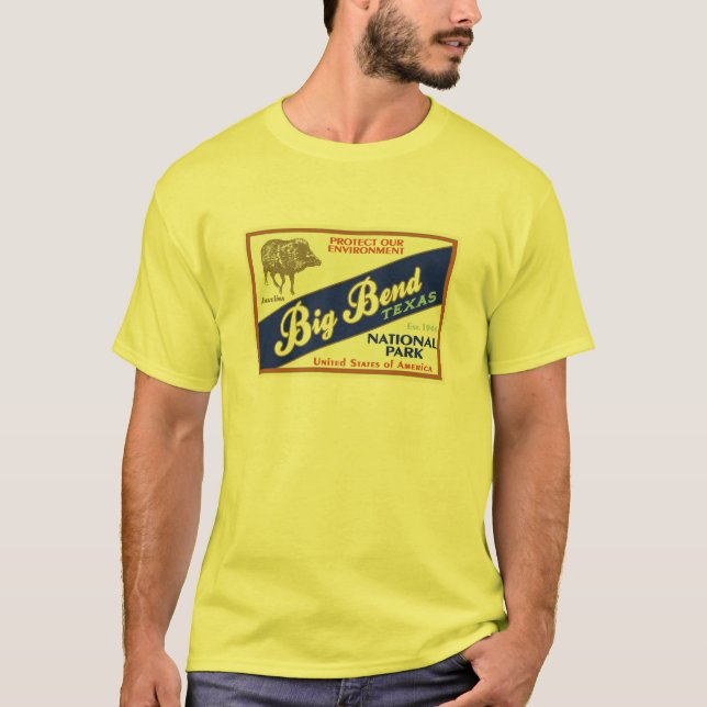 Camiseta Parque nacional de la curva grande (Javelina) (Anverso)