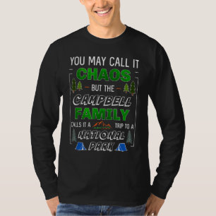 Camiseta Parque nacional de la familia Campbell, viaje de v