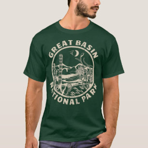 Camiseta Parque nacional de la Gran Cuenca Linocut Deser pe