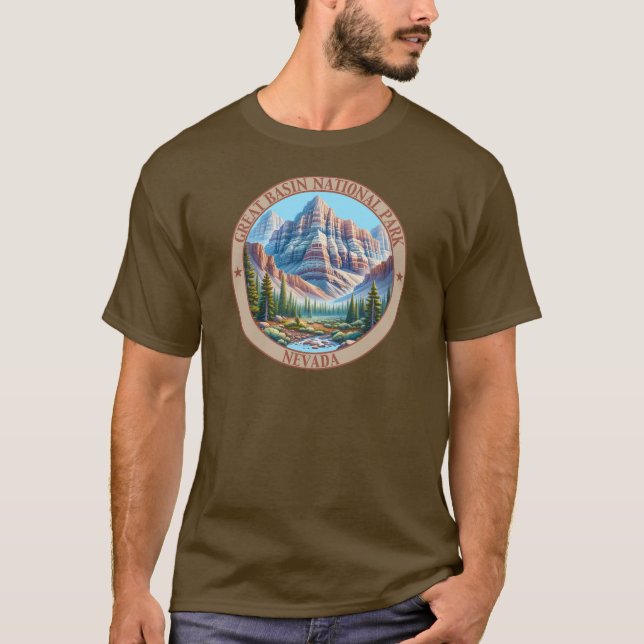 Camiseta Parque nacional de la Gran Cuenca, Nevada, Estados (Anverso)