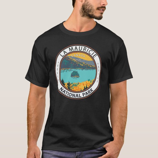Camiseta Parque nacional de La Mauricie - Insignia de arte  (Anverso)