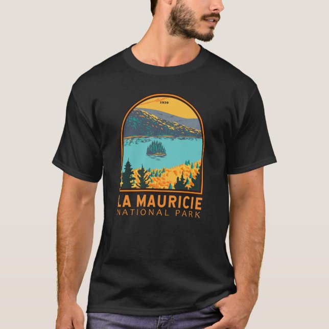 Camiseta Parque nacional de La Mauricie Viaje Art Vintage (Anverso)