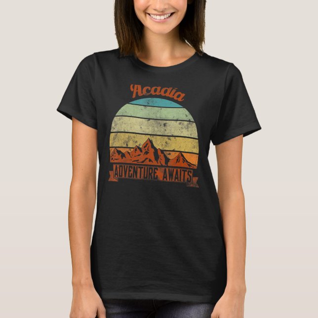Camiseta Parque nacional de la Montaña Maine (Anverso)