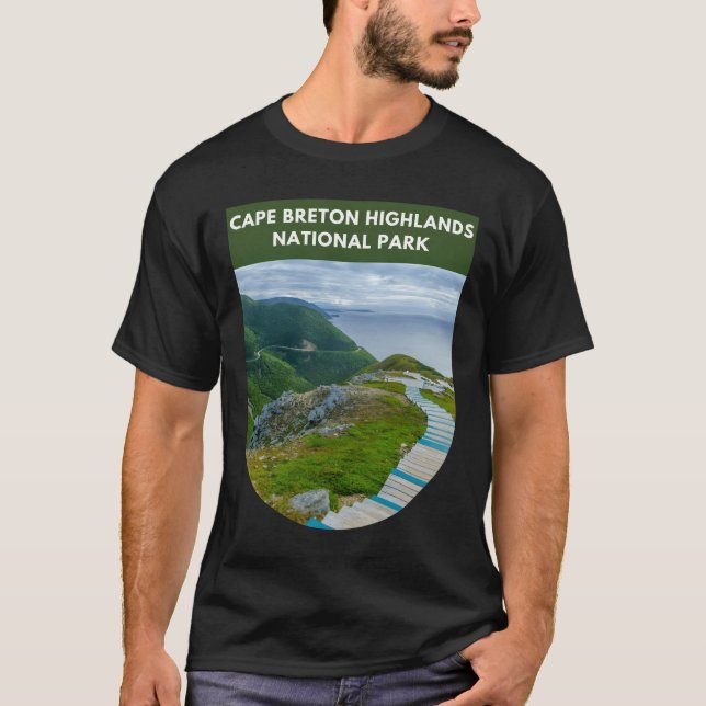 Camiseta Parque nacional de las Altas Tierras del Cabo Bret (Anverso)