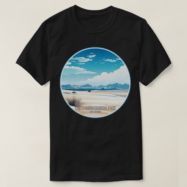 Camiseta Parque nacional de las Arenas Blancas Nuevo México (Diseño del anverso)