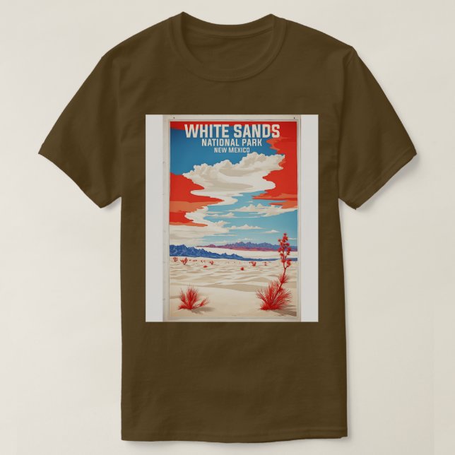 Camiseta Parque nacional de las Arenas Blancas Nuevo México (Diseño del anverso)