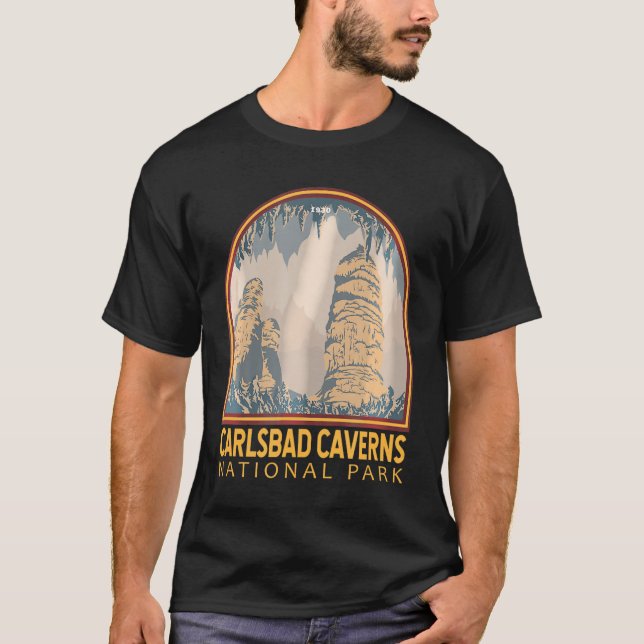 Camiseta Parque nacional de las Cavernas Carlsbad Emblem T- (Anverso)