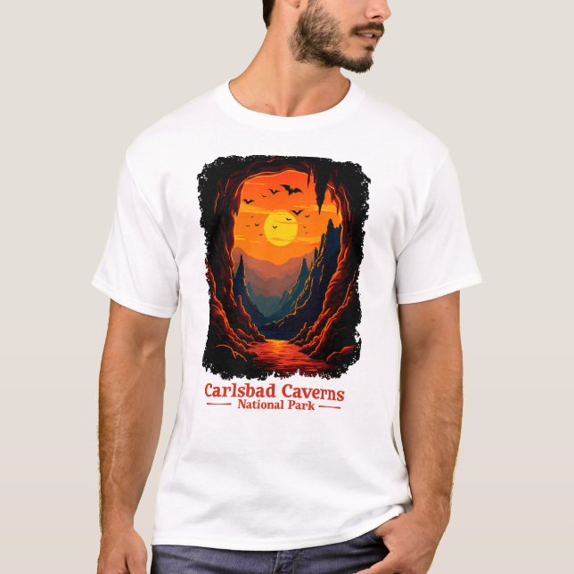 Camiseta Parque nacional de las Cavernas de Carlsbad (Anverso)