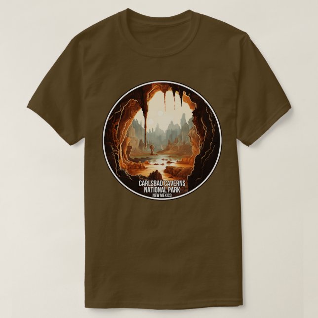 Camiseta Parque nacional de las Cavernas de Lsbad Nuevo Méx (Diseño del anverso)