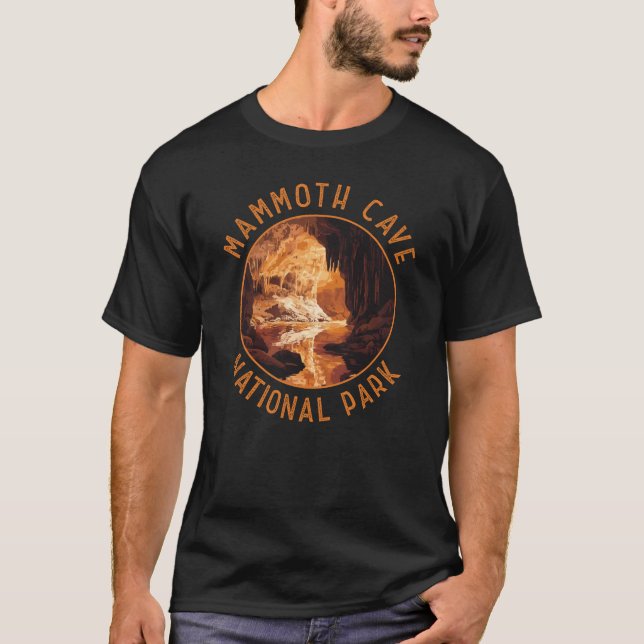 Camiseta Parque nacional de las cuevas de mamut, círculo al (Anverso)