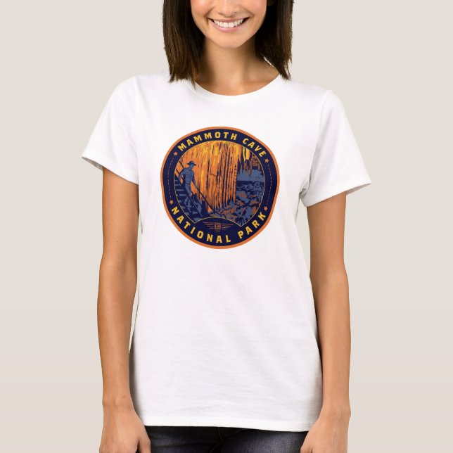 Camiseta Parque nacional de las Cuevas Mammoth (Anverso)