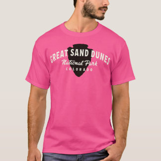 Camiseta Parque nacional de las grandes dunas de arena arqu
