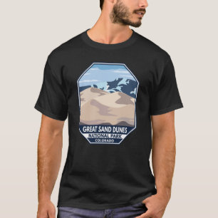Camiseta Parque nacional de las grandes dunas de arena Retr
