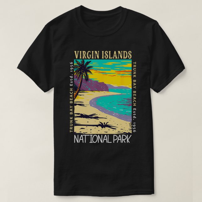 Camiseta Parque nacional de las Islas Vírgenes (Diseño del anverso)