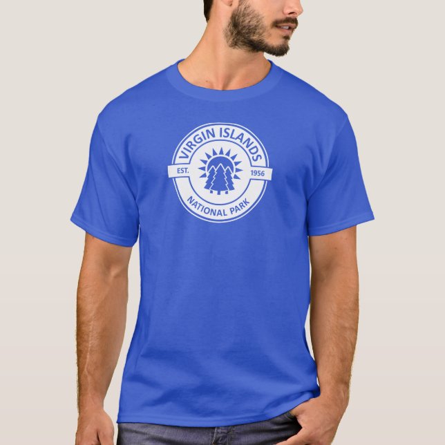 Camiseta Parque nacional de las Islas Vírgenes Árboles sola (Anverso)