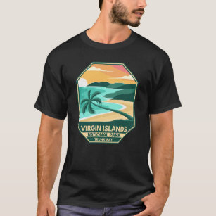 Camiseta Parque nacional de las Islas Vírgenes Emblema míni