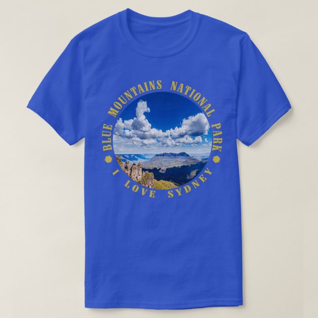 Camiseta Parque nacional de las montañas azules 1 (Diseño del anverso)