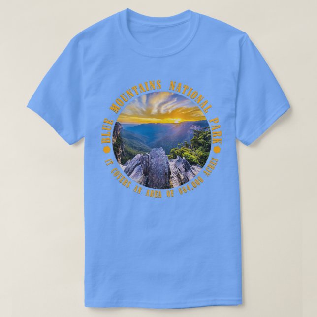 Camiseta Parque nacional de las montañas azules 5 (Diseño del anverso)
