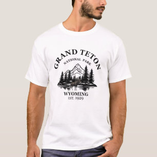 Camiseta Parque nacional de las montañas del Gran Tetón Wyo
