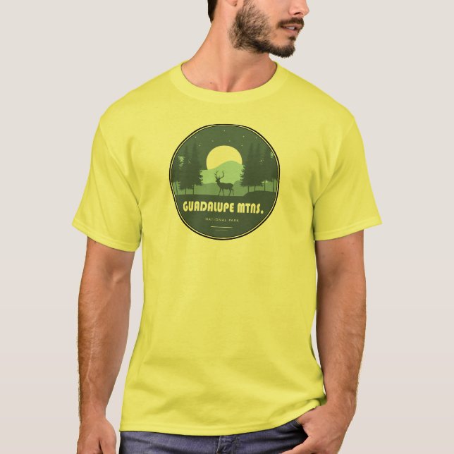 Camiseta Parque nacional de las montañas Guadalupe (Anverso)