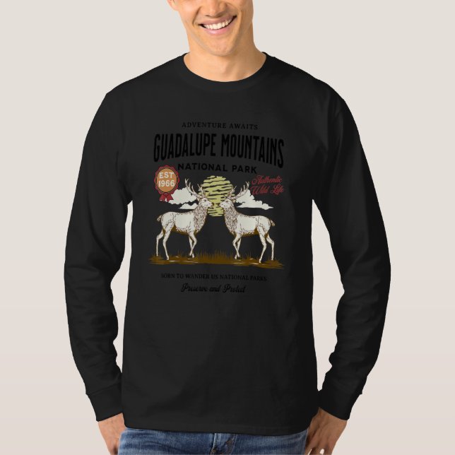 Camiseta Parque nacional de las Montañas Guadalupe (Anverso)