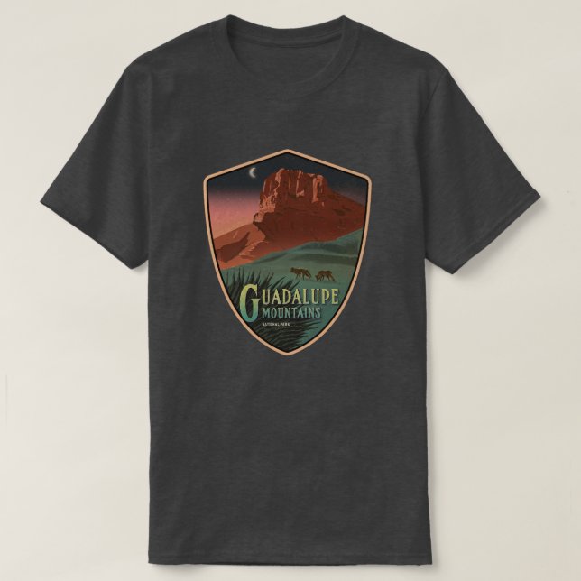 Camiseta Parque nacional de las Montañas Guadalupe (Diseño del anverso)