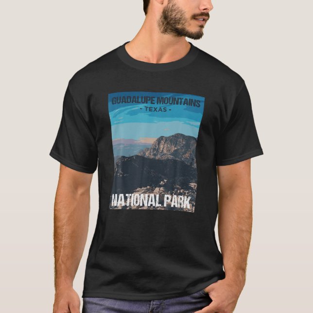 Camiseta Parque nacional de las Montañas Guadalupe Texas Po (Anverso)