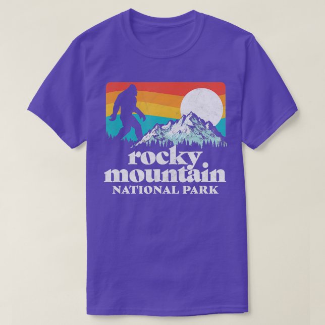 Camiseta Parque nacional de las Montañas Rocky Mountain (Diseño del anverso)