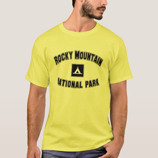 Camiseta Parque Nacional de las Montañas Rocosas (Anverso)