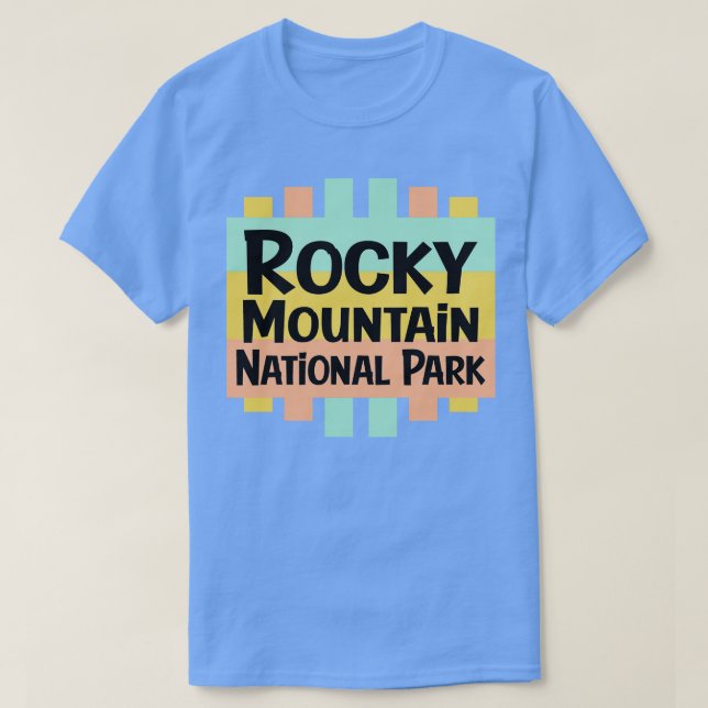 Camiseta Parque nacional de las Montañas Rocosas (Diseño del anverso)