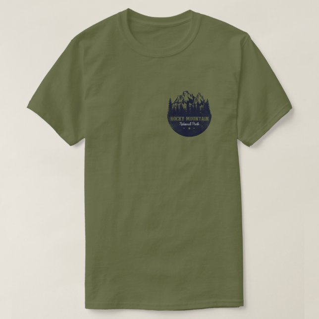 Camiseta Parque nacional de las Montañas Rocosas (Diseño del anverso)