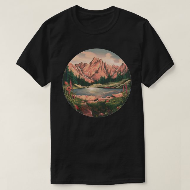 Camiseta Parque nacional de las Montañas Rocosas (Diseño del anverso)