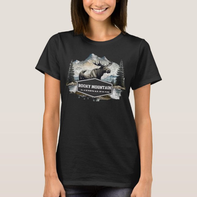 Camiseta Parque nacional de las Montañas Rocosas (Anverso)