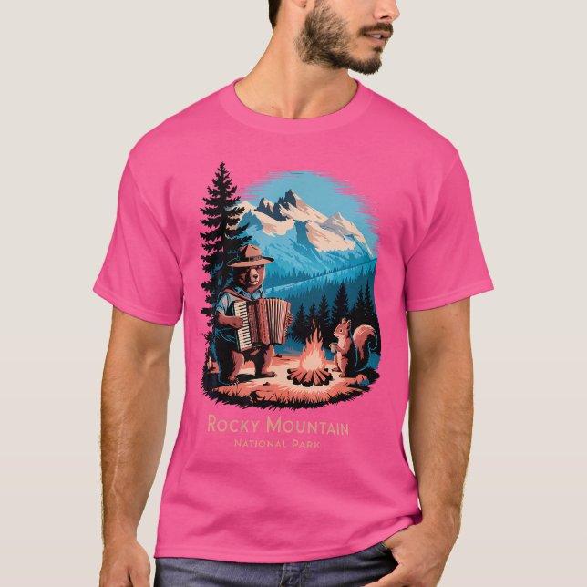 Camiseta Parque nacional de las Montañas Rocosas (Anverso)