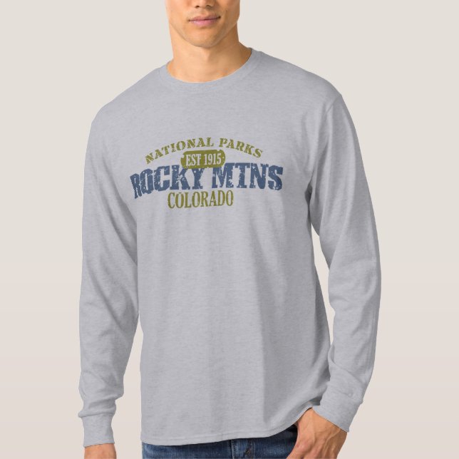 Camiseta Parque Nacional de las Montañas Rocosas (Anverso)
