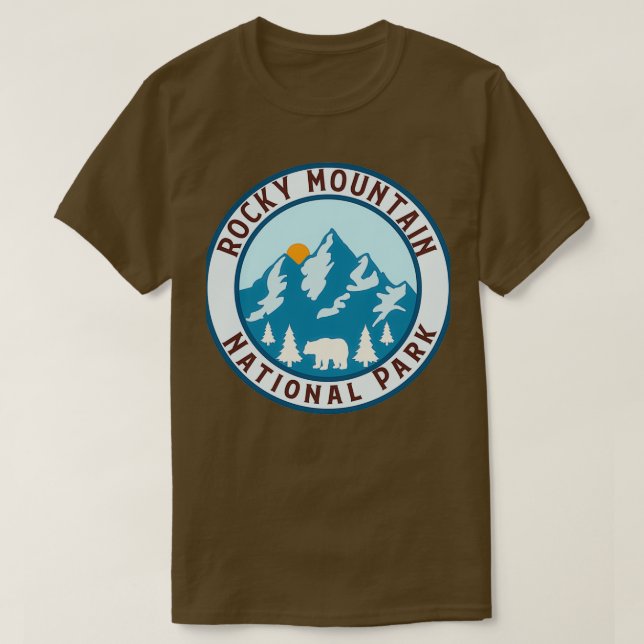 Camiseta Parque nacional de las montañas rocosas 20 (Diseño del anverso)