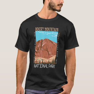 Camiseta Parque nacional de las Montañas Rocosas con proble