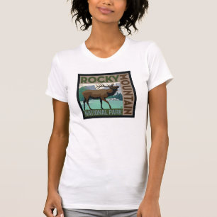 Camiseta Parque nacional de las Montañas Rocosas   Elk