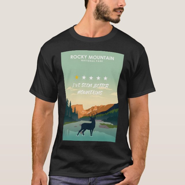Camiseta Parque nacional de las Montañas Rocosas One Star R (Anverso)