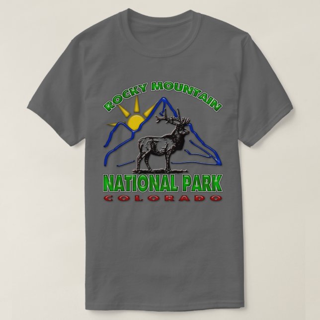 Camiseta Parque nacional de las Montañas Rocosas Trimix (Diseño del anverso)