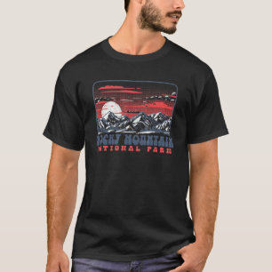 Camiseta Parque nacional de las Montañas Rocosas Vintage Se