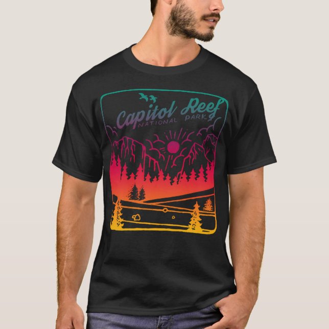 Camiseta Parque nacional de los arrecifes del Capitolio, Ut (Anverso)
